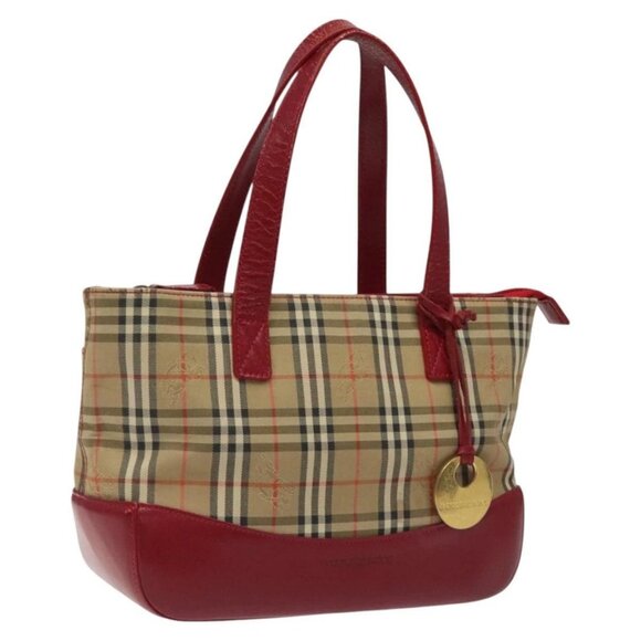 BURBERRY Nova Check Hand Bag Canvas Beige - Picture 1 of 16
